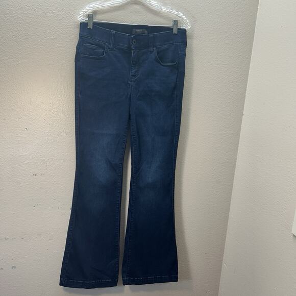 torrid Denim - Torrid Bombshell Flare Dark Wash Sz 12 Denim Jeans Elastic Stretch Waist